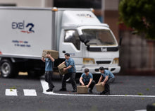 Load image into Gallery viewer, 1:64 Painted Figure Model Miniature Resin Diorama Sand Courier Porter Worker Set
