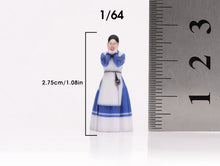 Load image into Gallery viewer, 1:64 Painted Figure Model Miniature Resin Diorama Sand Korean Traditional Lady
