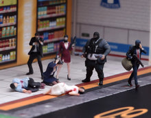 Load image into Gallery viewer, 1:64 Painted Figure Model Miniature Resin Diorama Toy Sand Gangster Bandit Set
