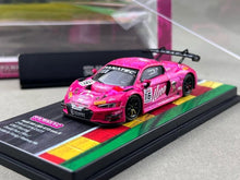 Load image into Gallery viewer, Tarmac 1:64 Pink R8 LMS GT3 EVO II #16 Sports Model Diecast Metal Car Box New Collection
