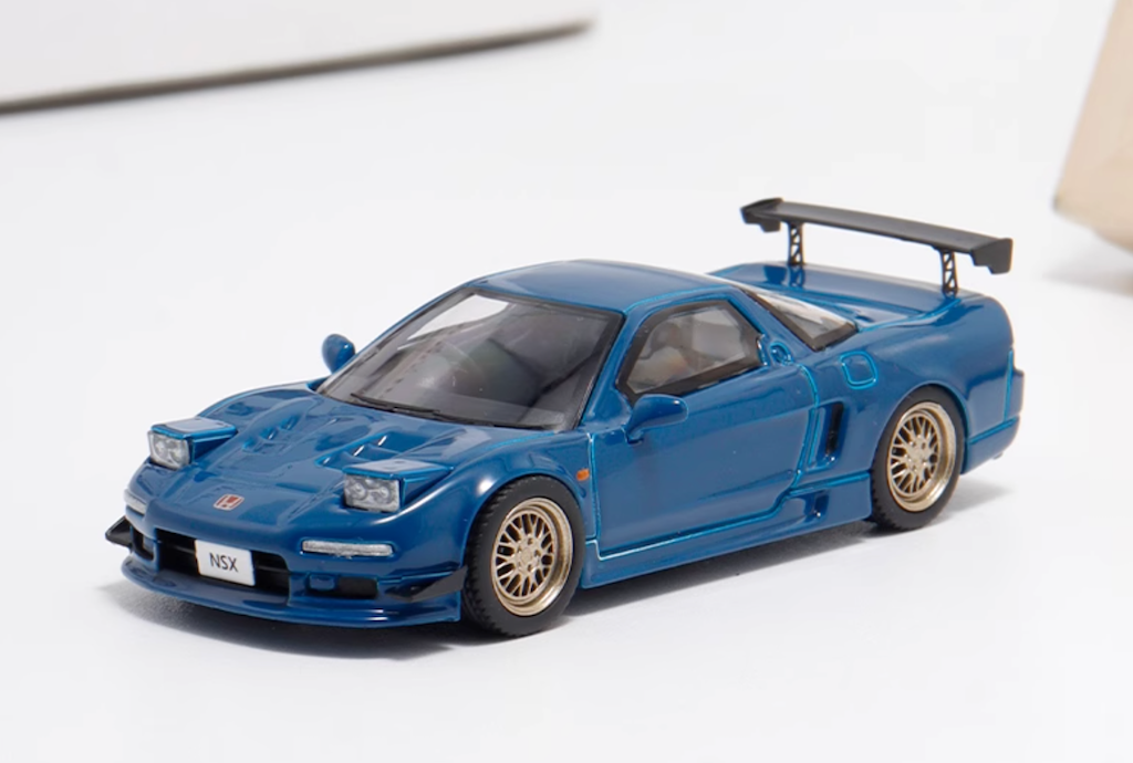 Fuji 1:64 Navy Blue JDM NSX MK1 NA1 Racing Sports Model Diecast Metal Car New Collection