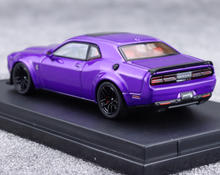 Load image into Gallery viewer, SH 1:64 Purple Challenger SRT Muscle Hellcat Sport Model Diecast Metal Car New Collection
