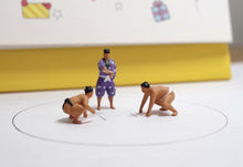 Load image into Gallery viewer, 1:64 Painted Figure Model Miniature Resin Diorama Sumo Wrestling Referee Judger
