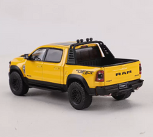 Load image into Gallery viewer, Shadow 1:64 Yellow RAM TRX Pickup Truck Sports Model Diecast Metal Car New Collection
