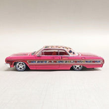 Load image into Gallery viewer, 97m 1:64 Pink Rose 1964 Impala Low Rider Sports Model Diecast Metal Car New Collection
