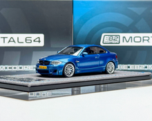 Load image into Gallery viewer, Mortal 1:64 Blue 1M Coupe E82 Sports Model Diecast Metal Car New Collection
