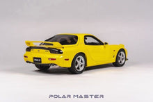 Load image into Gallery viewer, Polar Master 1:18 Yellow RX7 FD Spirit R Engine Sport Model Diecast Metal Car
