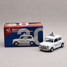 Load image into Gallery viewer, TINY 1:50 UK Police Mini Cooper Vintage Classic Model Toy Metal Car BN
