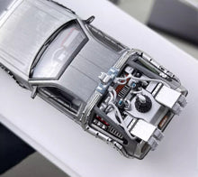 Load image into Gallery viewer, MJ 1:64 Silver DMC-12 Movie Sports Model Diecast Metal Car New Collection
