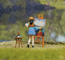 Load image into Gallery viewer, 1:64 Painted Figure Model Miniature Resin Diorama Sand Painter Artist Drawing Collection
