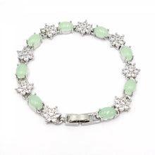 Load image into Gallery viewer, Nature Jade Beaded Bracelet Jewelry Blessing Lucky Fortune Gift For Her Lime ss
