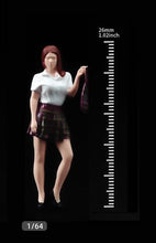 Load image into Gallery viewer, 1:64 Painted Figure Model Miniature Resin Diorama Sand Girl Student Office Lady New
