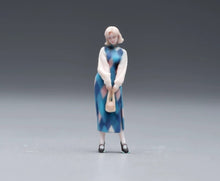 Load image into Gallery viewer, 1:64 Painted Figure Model Miniature Resin Diorama Toy Sand Vintage Dress Girl
