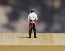Load image into Gallery viewer, 1:24 Painted Figure Model Miniature Resin Diorama  Sand Waiter Barista Man
