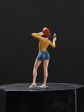 Load image into Gallery viewer, 1:64 Painted Figure Mini Model Miniature Car Scenes Resin Toy Posing Girl Lady
