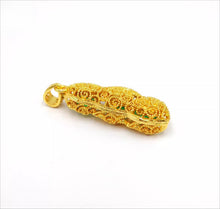 Load image into Gallery viewer, Nature Jade Lucky Beans Pendant Necklace Gift Jewelry charm Blessing Fortune new
