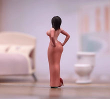 Load image into Gallery viewer, 1:64 Painted Figure Model Miniature Resin Diorama Sand Dress Lady Sexy Beauty
