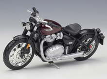 Load image into Gallery viewer, Bburago 1:18 Red Bonneville Bobber Sports Model Diecast Metal Motorcycle New
