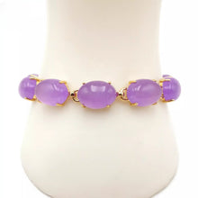 Load image into Gallery viewer, Nature Jade Beaded Bracelet Jewelry Blessing Lucky Fortune Gift For Her Purple G
