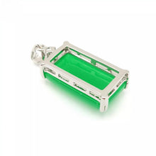 Load image into Gallery viewer, Nature Jade Green Plaque Pendant Necklace Gift Jewelry charm Blessing Lucky s
