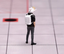 Load image into Gallery viewer, 1:64 Painted Figure Model Miniature Resin Sand cool man boy backpack Style

