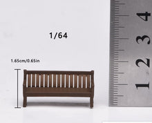 Load image into Gallery viewer, 1:64 Painted Figure Model Miniature Resin Diorama Oil Drum Road Sign Bench Set
