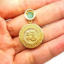 Load image into Gallery viewer, Nature Jade Fu Fortune Pendant Necklace Gift Jewelry charm Blessing Lucky New
