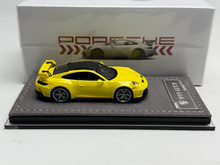 Load image into Gallery viewer, ZJWJ 1:64 Yellow 911 GT3 Sports Model Diecast Resin Car New Collection
