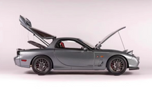 Load image into Gallery viewer, Polar Master 1:18 Gray RX7 FD Spirit R Engine Sport Model Diecast Metal Car
