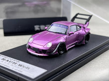 Load image into Gallery viewer, SW 1:64 Purple RWB 993 Big Spoiler Classic Sports Model Diecast Metal Car New Collection
