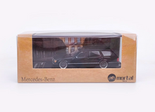 Load image into Gallery viewer, Mortal 1:64 Black VIP S124 E300 Wagon Roof Bike Model Diecast Metal Car New
