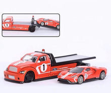 Load image into Gallery viewer, Maisto 1:64 2018 Ford Heritage GT Flatbed Trailer Truck Model Toy Metal Car
