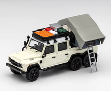 Load image into Gallery viewer, GCD 1:64 White ORV Defender 6x6 Camper Tent SUV Model Diecast Metal Car New
