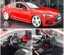 Load image into Gallery viewer, Bburago 1:24 Red RS5 Coupe Racing Sports Model Toy Diecast Metal Car Box BN

