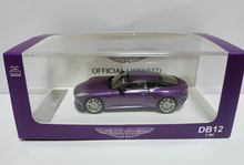 Load image into Gallery viewer, XG 1:64 Purple DB12 Coupe Racing Sports Model Diecast Metal Car New Collection
