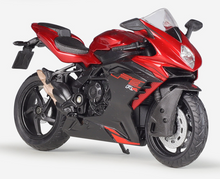Load image into Gallery viewer, WELLY 1:18 Red MV Agusta F3 RR Racing Sports Model Diecast Metal Motorcycle
