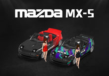 Load image into Gallery viewer, TM 1:64 Miata MX5 Advan HKS Figure Sports Model Diecast Metal Car BN

