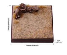 Load image into Gallery viewer, 1:64 Painted Car Model Base Miniature Diorama Road Sand Scenario Wasteland Rock
