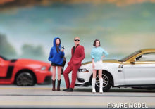 Load image into Gallery viewer, 1:64 Painted Figure Model Miniature Resin Diorama Sand Casual Man Woman Kid Pet
