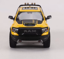 Load image into Gallery viewer, Shadow 1:64 Yellow RAM TRX Pickup Truck Sports Model Diecast Metal Car New Collection

