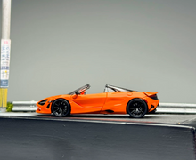 Load image into Gallery viewer, 1:64 CM Orange 750s Spider Convertible Sports Model Diecast Metal Car New Collection
