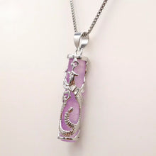 Load image into Gallery viewer, Nature Jade Phoenix Pendant Necklace Gift Jewelry charm Blessing Lucky Fortune h

