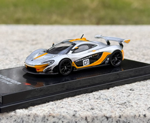 Load image into Gallery viewer, CM 1:64 Silver P1 GTR #01 Super Racing Sports Model Diecast Metal Car New
