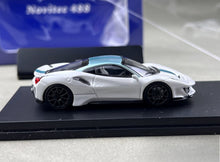 Load image into Gallery viewer, SH 1:64 White 488 Pista Novitec Sports Model Diecast Metal Car New Collection
