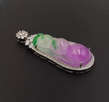Load image into Gallery viewer, Nature Jade Fortune Beans Pendant Necklace Gift Jewelry charm Blessing Lucky f
