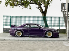Load image into Gallery viewer, Inno 1:64 Purple Skyline GTR R33 Pandem Rocket Bunny Model Diecast Metal Car
