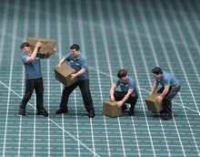 Load image into Gallery viewer, 1:64 Painted Figure Model Miniature Resin Diorama Sand Courier Porter Worker Set
