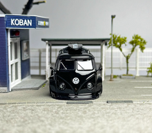 Load image into Gallery viewer, LF 1:64 Black VW T1 Van Camper RWB Kombi Sports Model Diecast Metal Car New
