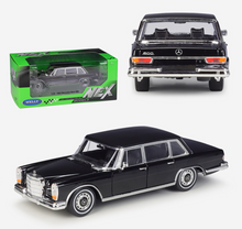 Load image into Gallery viewer, WELLY 1:24 1963 Benz 600 Sedan Classic Vintage Model Diecast Metal Car New
