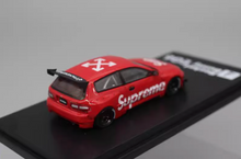 Load image into Gallery viewer, Fuji 1:64 JDM Red Civic EG6 Rocket Bunny Sports Model Diecast Metal Car New
